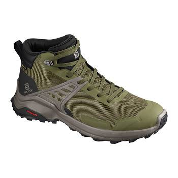 Salomon X RAISE MID GTX - Olivovo Zelene Turistické Topánky Panske, S0130SK